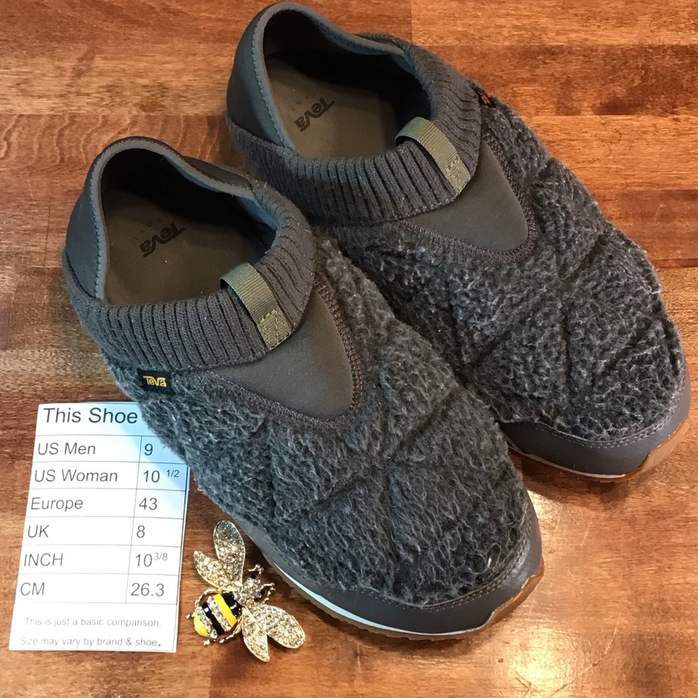 Teva Reember Gull Gray Fleece Moc